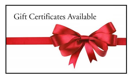 Purchase your Gift Certificates