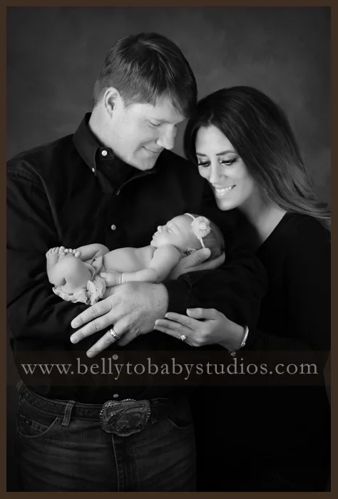 Black and White Newborn Portraits